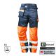 Bundhose KONRAD-elysee-3M Reflenfluoreszierend orange, marine abgesetzt Gr.52 im Onlineshop f�r Warnschutzbekleidung